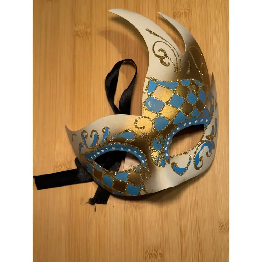 Hand Painted in Italy Masquerade Ball Mask